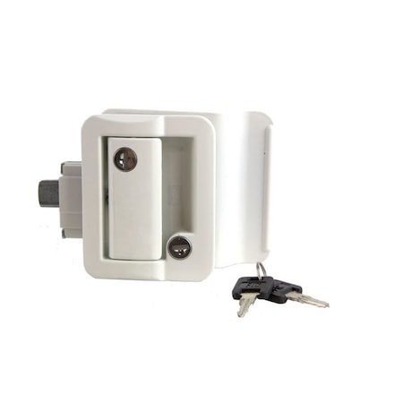 Lippert ENTRY DOOR LATCH KIT, WHITE 239632